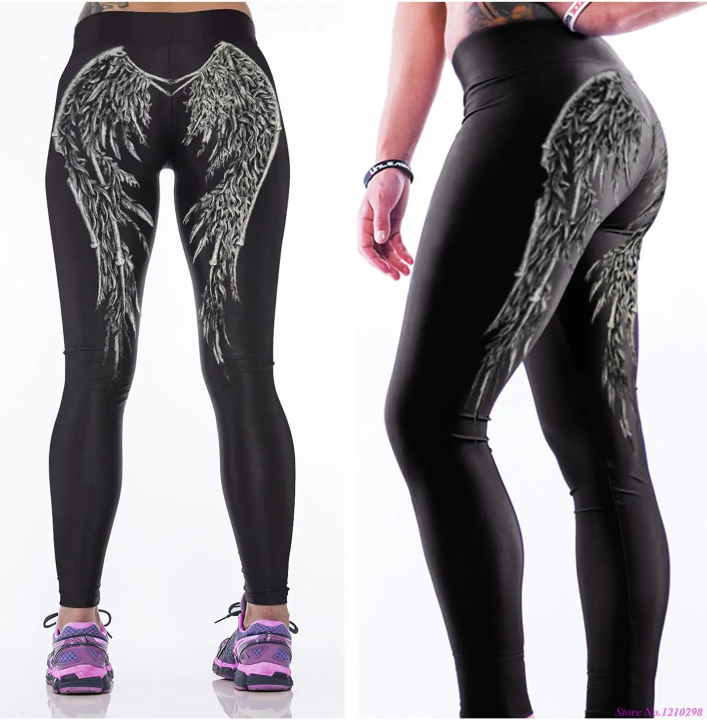 metallic yoga pants