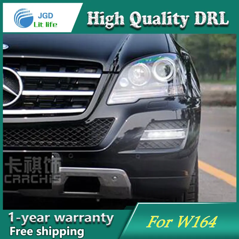 12 V 6000 k светодиодный DRL Дневной Бег легкий Чехол для Mercedes Benz ML350 W164 2005-2009 противотуманные фары