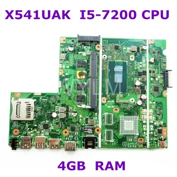 

X541UAK MB._4G/I5-7200U/AS Onboard 4GB RAM mainboard REV2.0 For ASUS X541UVK X541UA Laptop motherboard 100% Tested free shipping