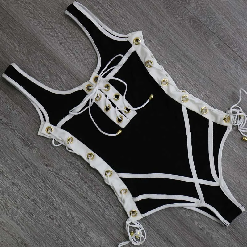 Сексуальный слитный женский купальник, кружевной купальник с рисунком, набор бандажных купальных костюмов, Бразильское бикини, купальный костюм, пляжная одежда