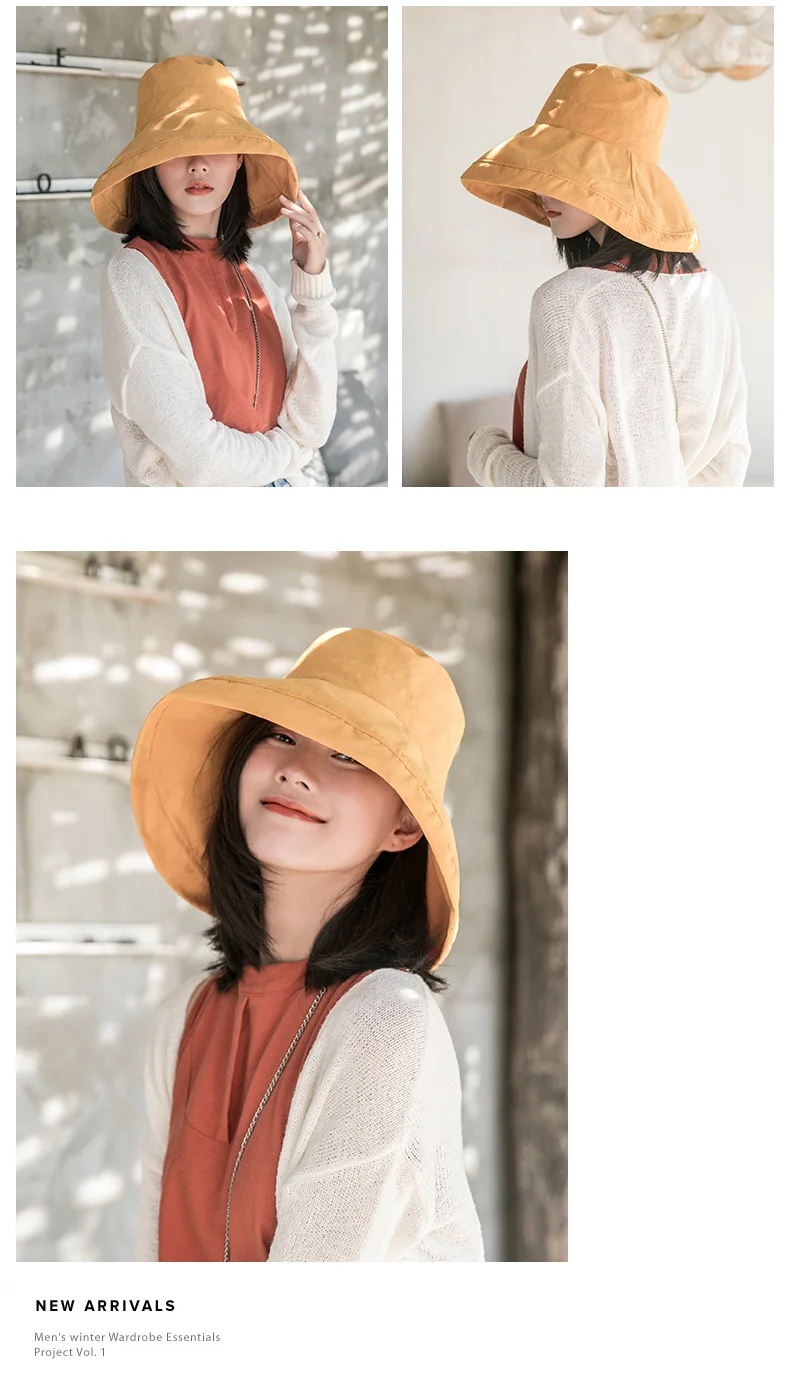 УФ хлопковая льняная Солнцезащитная шляпа для женщин, летняя Складная Панама с двумя боковыми широкими полями, пляжная шляпа для девушек и девушек, уличная Корейская морская Кепка
