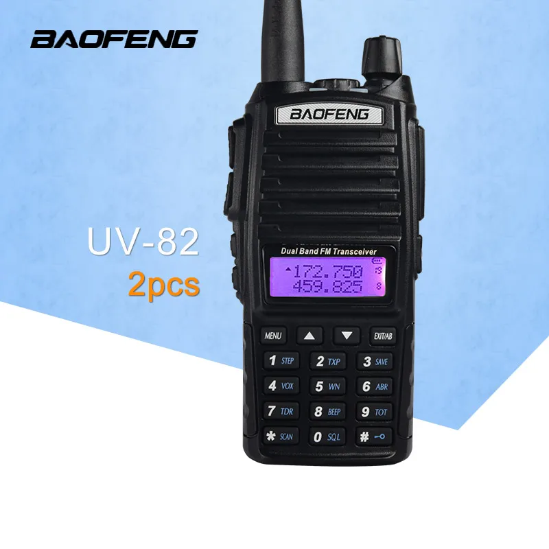 

(2 PCS)BaoFeng UV-82 Dual-Band 136-174/400-520 MHz FM Ham Two Way Radio, Transceiver, BaoFeng 82 Walkie Talkie