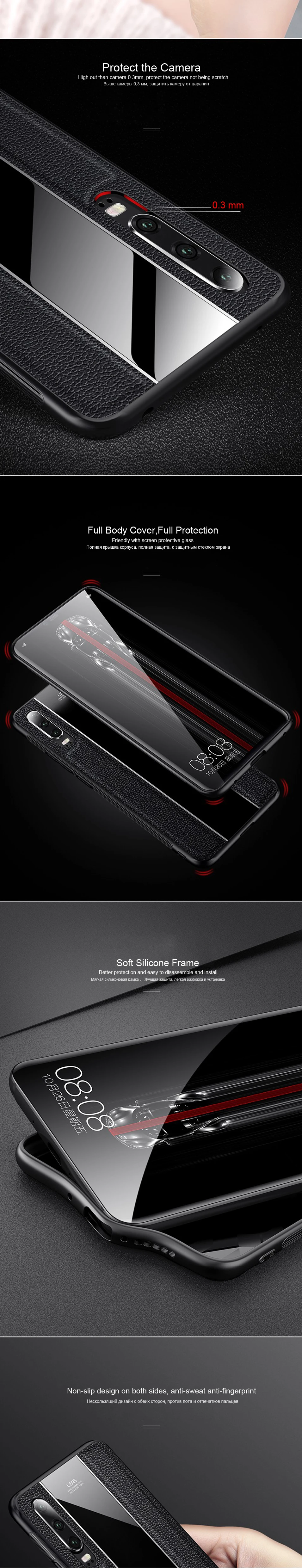 For Huawei P30 Pro Case Porsche Style Luxury Leather Cover for Huawei P30 P20 Lite P20 Pro Protective Cases Soft Gentleman (10)