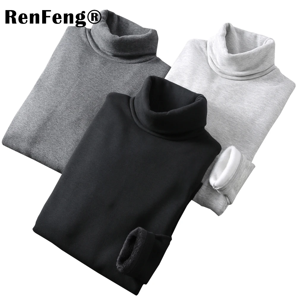 Under shirt England Style turtleneck men's Sweters gentleman winter Slim Pullover Warm shirt Cotton T-shirts thermal underwear (6)