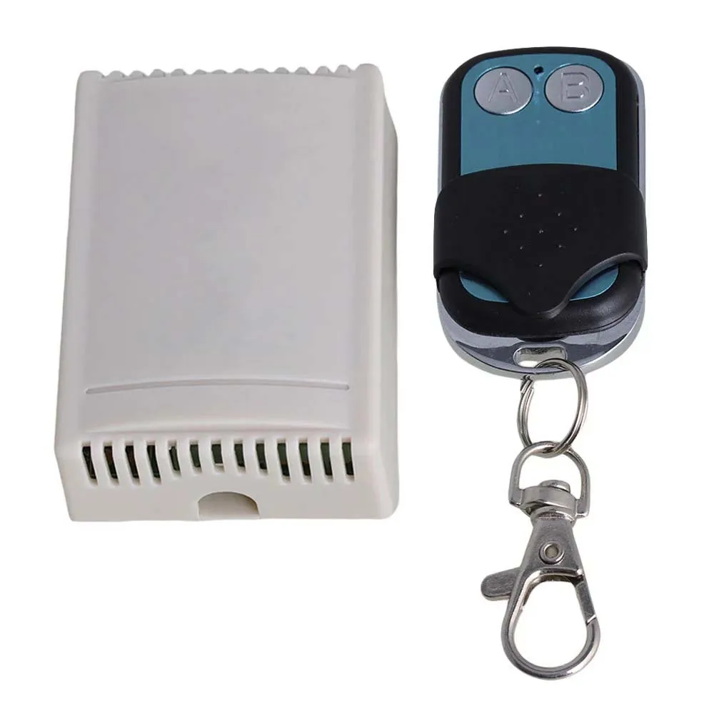 

AC220V 2 CH Wireless Control Switch Board Metal A/B Button Remote Controller