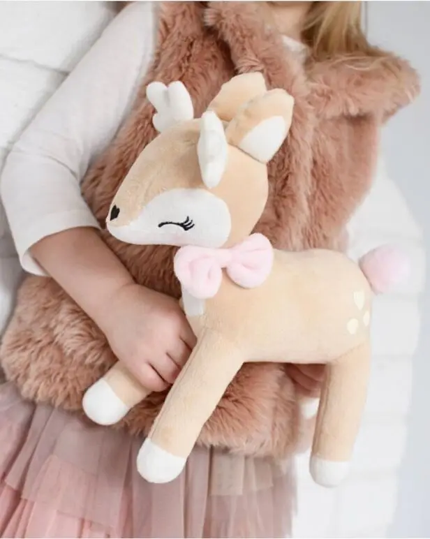 Lovely Deer 35cm Plush Toys Cute Plush Doll Soft Stuffed Animals Toys