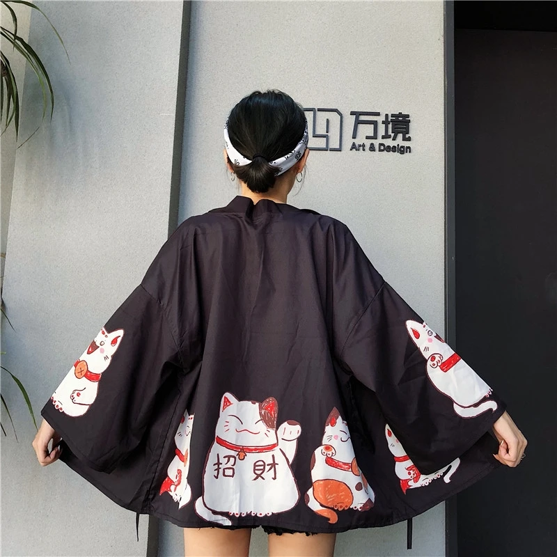 Japanese outfits kimono cardigan women yukata female Chinese kimono harajuku kawaii clothing blouse shirt haori obi FF2038|Asia & Pacific Islands Clothing| - AliExpress