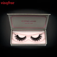 Visofree ресницы 3D норковые ресницы ручной работы крест-накрест высокий объем накладные ресницы безжалостные норковые ресницы