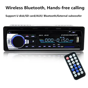

Handsfree Bluetooth Car Stereo FM Radio MP3 Audio Player 12V Charger USB SD AUX Auto Electronics Subwoofer 1 DIN Autoradio
