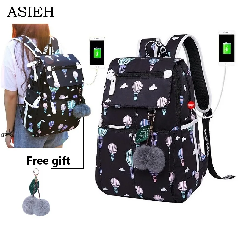 school bags for teens Girl waterproof laptop backpacks student fashion school bag cute backpack ...