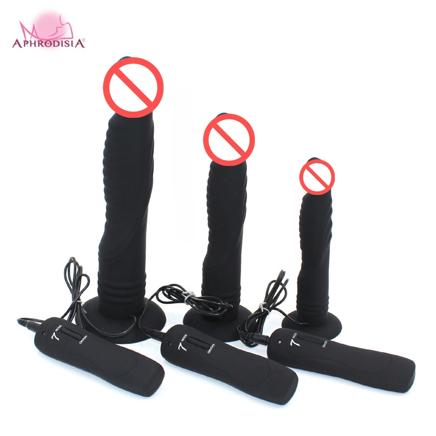 Silicone strap on dildo sex toys for women Strapon Lesbian vibrator 7 vibrating Adult 3 size penis suction cup Dildo