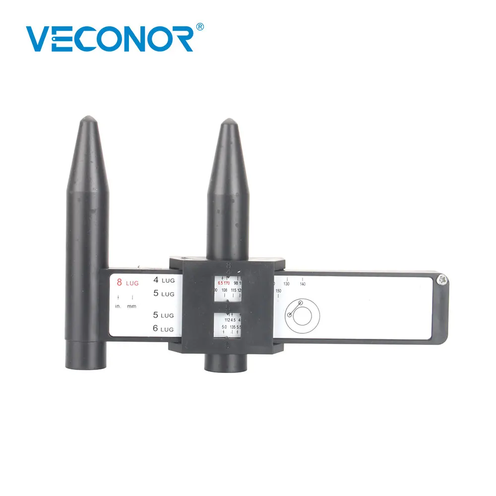 

Rim Wheel Bolt Pattern Measuring Tool Rim PCD Gauge Ruler Scale 4, 5, 6, 8 Lug