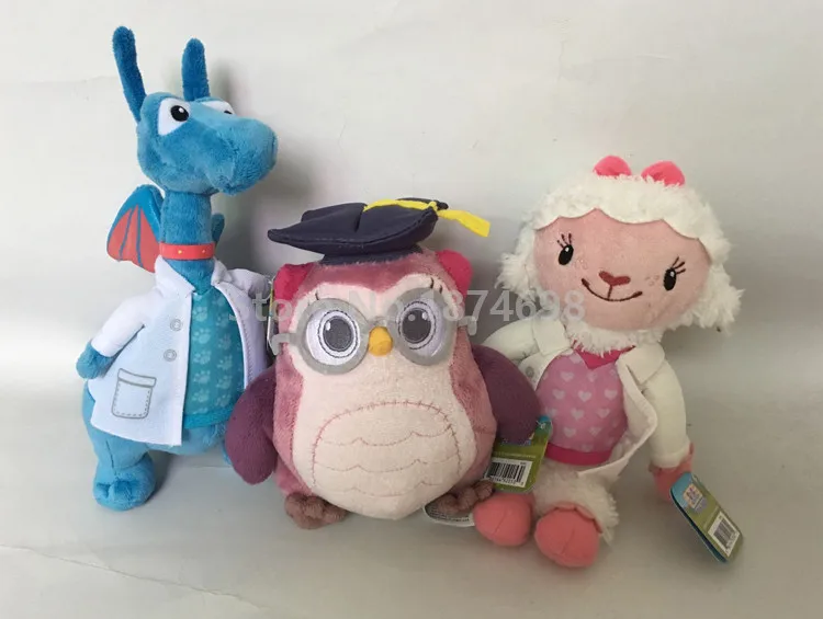 Doc McStuffins игрушки Lambie Stuffy Hallie Chilly Boppy Findo Gabby Жираф пищалки шепот Сова мини плюшевые мягкие игрушки животные