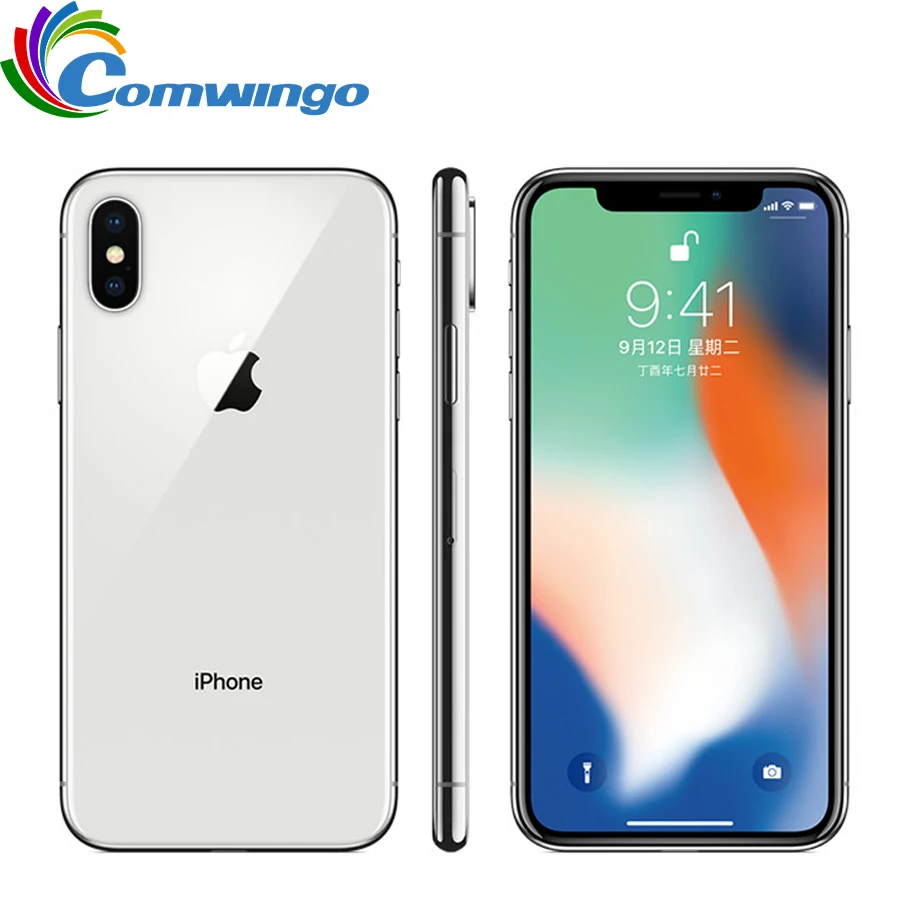 Оригинальный Apple iPhone X распознавание лица 64 ГБ/256 Гб ПЗУ 5 8 дюйма 3 ОЗУ 12 Мп