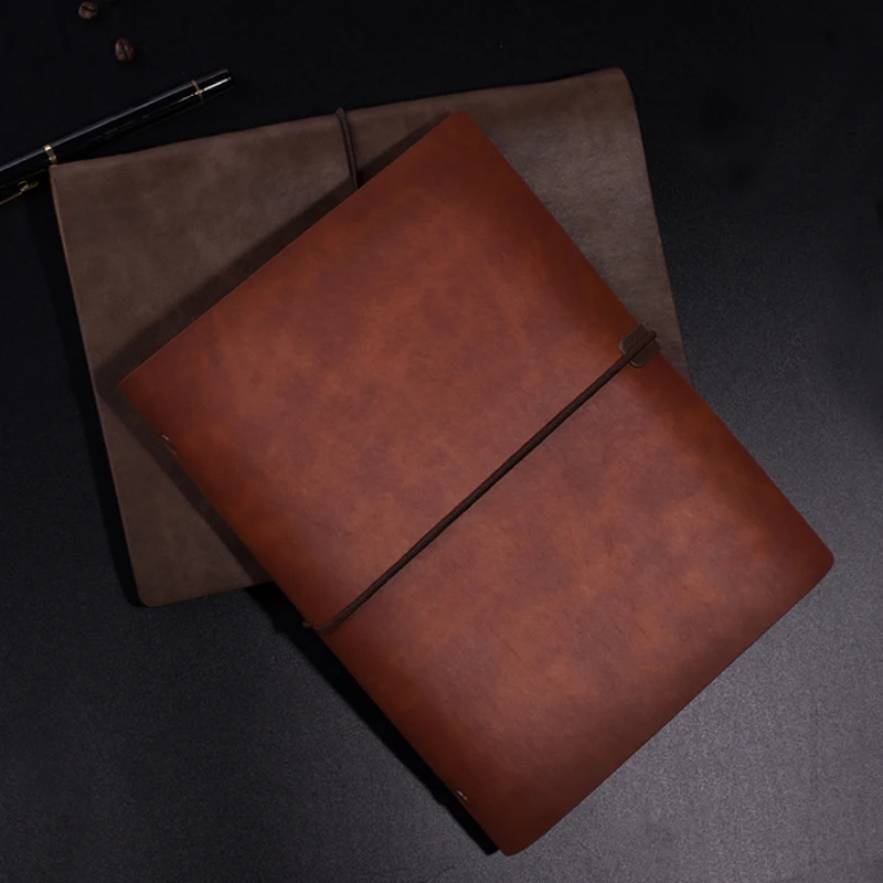 Capa de Notebook de Couro Macio Diário de Viagem Papelaria de Escritório Caderno Espiral a5 Planner Ring Binder Ruize-b5 - Imagem 6