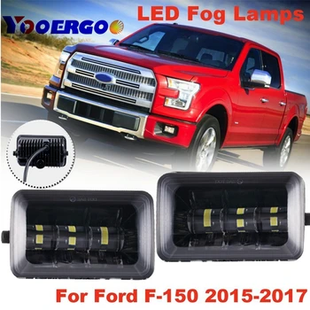 

2018 Upgrade LED Fog Light for 2015-2018 Ford F150 4" LED Fog Light Assembly Kit, 48W Waterproof LED Bumper Light Kit -