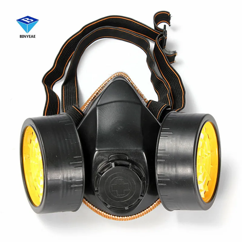 Safety Anti Dust Spray Chemical Gas Dual Cartridge Respirator Paint