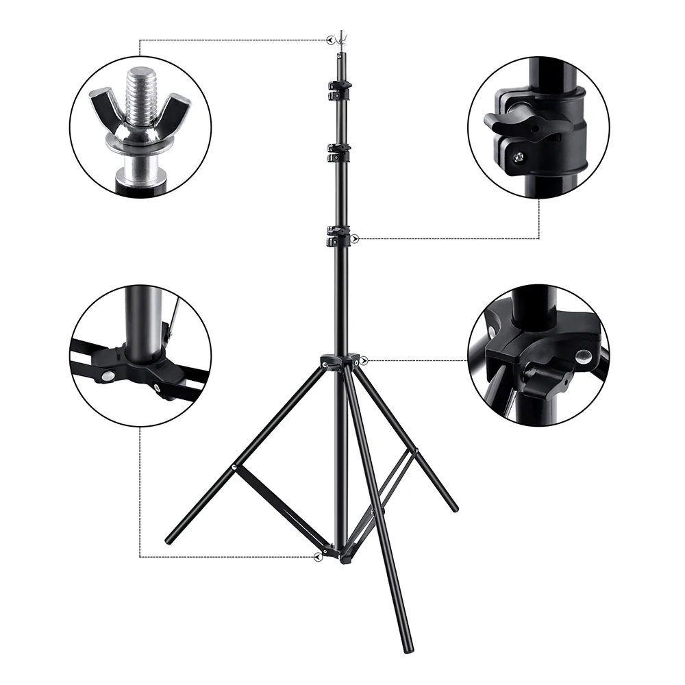  Fusitu 2.6M*3M Photo Background Frame Background Stand photography accessories For Photo Shoot + Ca