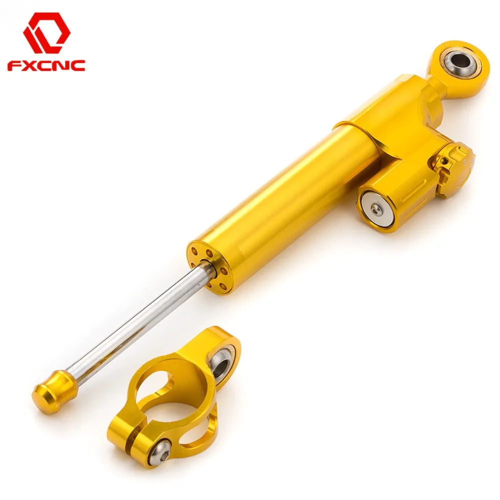 FXCNC Motorcycle Steering Damper Stabilizer Damper Reversed Safety