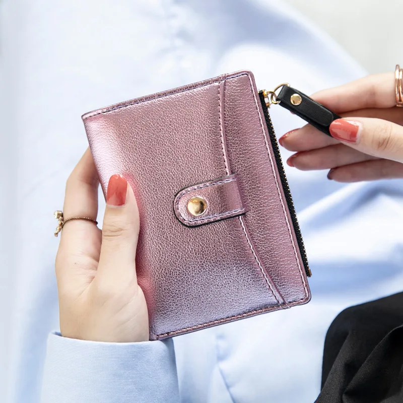

Bright Color Wallet Women Leather Folding Women Wallets Purse Short Female Clutch Small Wallet Credit Card Holder Cartera Mujer