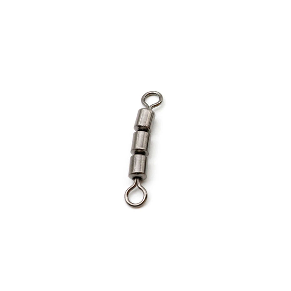 

10pcs Corrosion Resistant Quick Connect High Tensile Fishing Swivels Flexible Safe Spinning Rolling Stainless Steel Triple