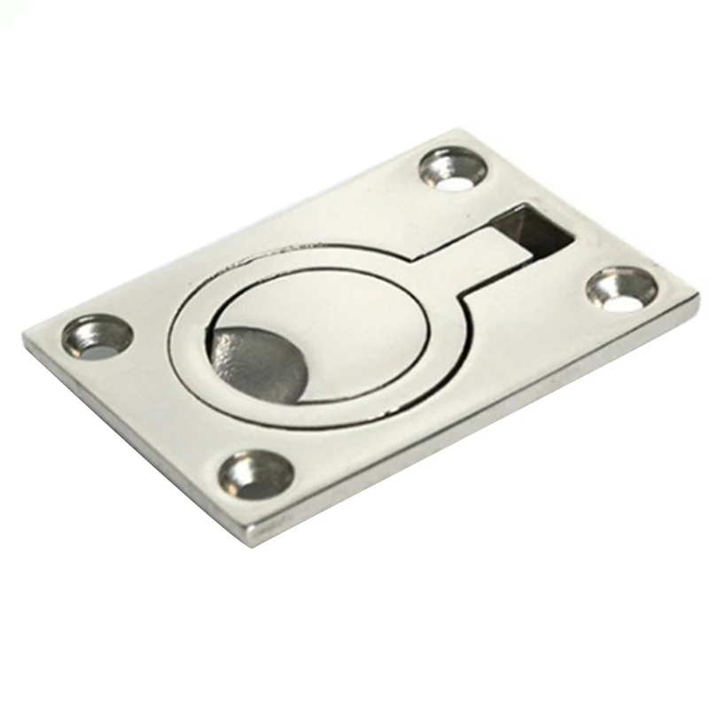 

NEW-Durable Stainless Steel Marine Boat Yacht Deck Hatch Flush Pull Lift Locker Pull Handle Ring Door Knobs Handles Pull Ring