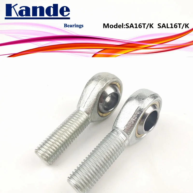 

Подшипники Kande, POSA16, POSAL16, SA16T/K, SA16, SAL16T/K, SA16T, SAL16T, 2 шт., концевой подшипник, M16 * 2, SAL16, наружная/Внутренняя резьба
