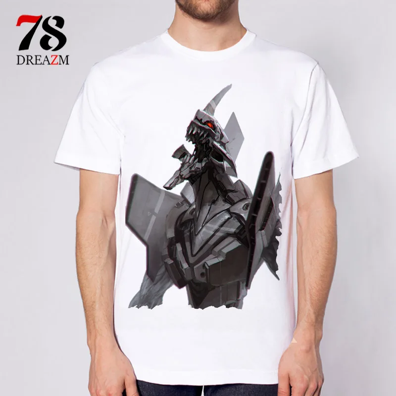 

neon genesis evangelion men male tshirt ATTACK EVA 01 Anime Summer T-shirts Men T Shirts White 2017 O-Neck Printing Mens