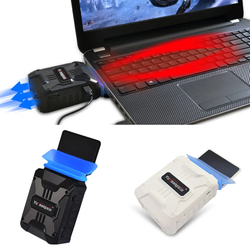 Image Mini Vacuum USB Laptop Cooler Air Extracting Exhaust Cooling Fan CPU Cooler for Notebook P4PM