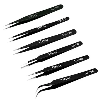 

Professional Anti-Static Hard Tweezers Eyelash Extension Eyebrow Tweezer Stainless Steel Makeup Tool