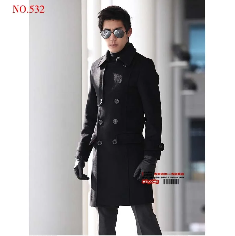 S-6XL! Новая мода, мужской супер длинный плащ, пальто на весну и осень, большие размеры, Свободное пальто, верхняя одежда