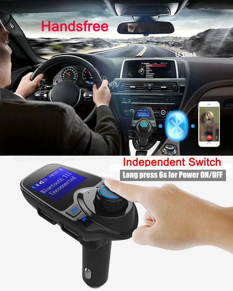 E0175 T11 Bluetooth Car MP3 -4