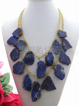 

N130726 Charming! Blue 18-22"Imperial Blue Necklace