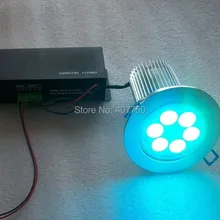 В Европу изменение цвета 4 провода rgb 6X3 Вт светодиодный потолочный светильник DC 24 в 10 шт./партия для внутреннего освещения