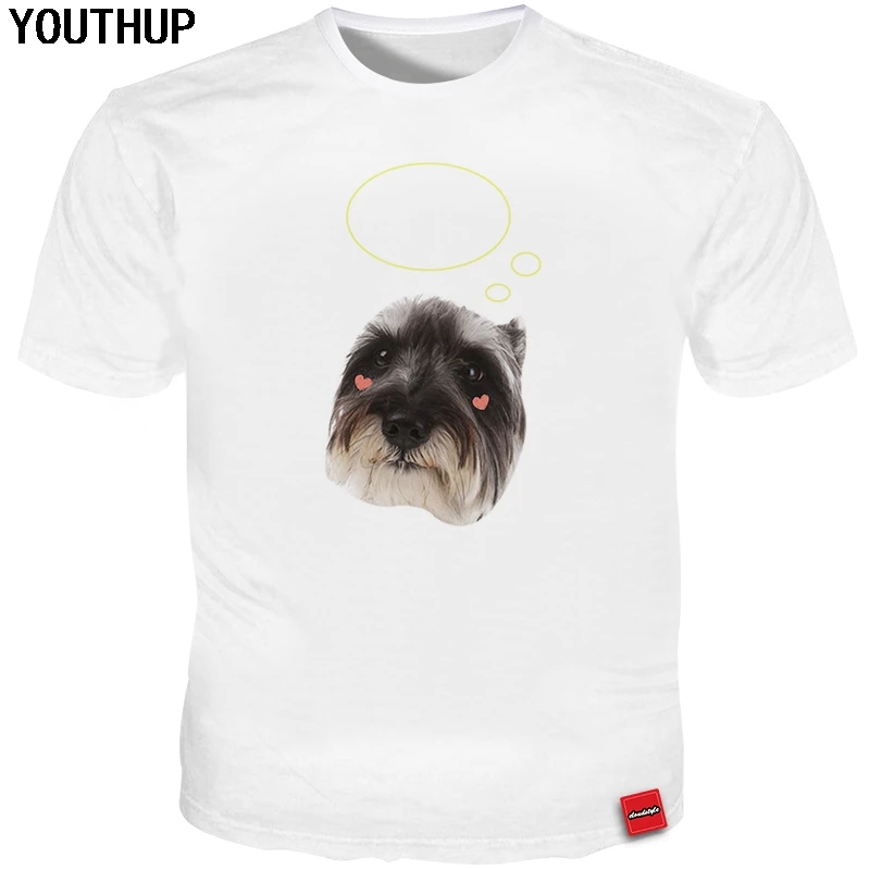 YOUTHUP новинка 2020 летняя футболка для мужчин милая собака 3d принт забавная футболки