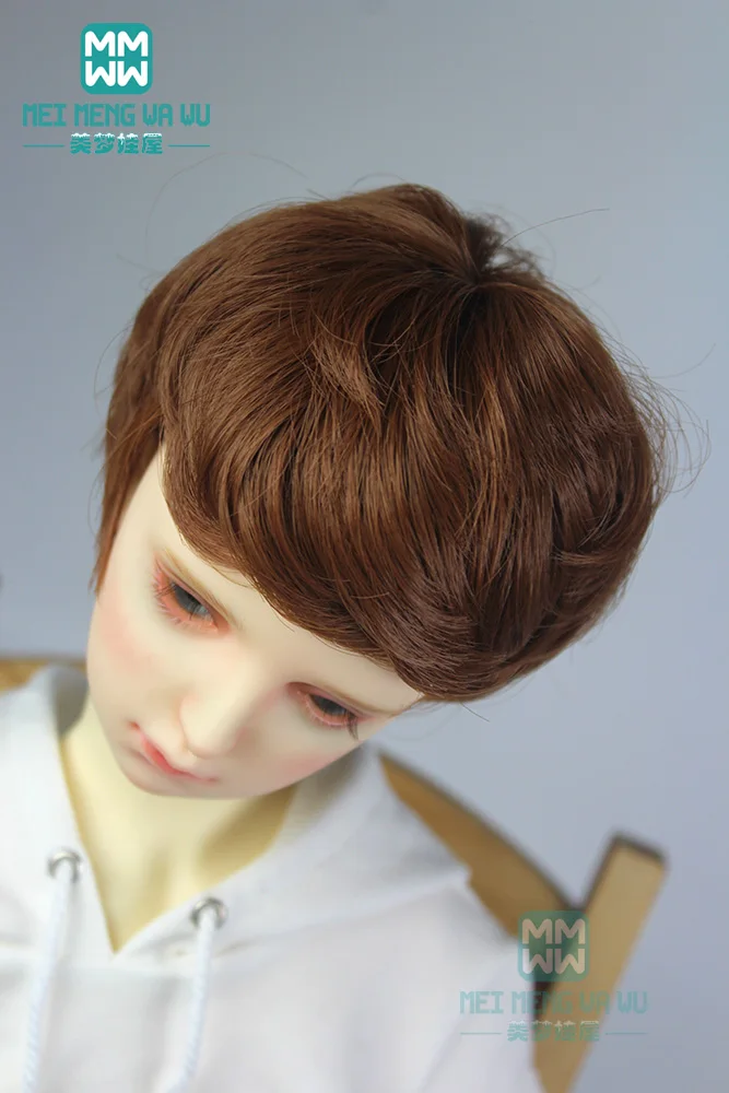 Модные кукольные волосы bjd для 1/3 1/4 1/6 BJD/SD кукольные парики аксессуары коричневые натуральные маленькие кудрявые волосы
