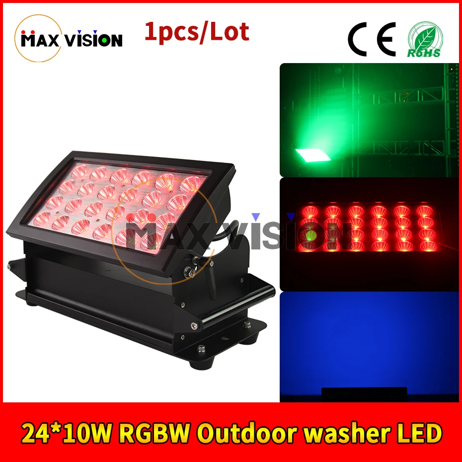 

1pcs Waterproof Led Light Outdoor wash LED 24*10W RGBW for stage light dj light and Outdoor view
