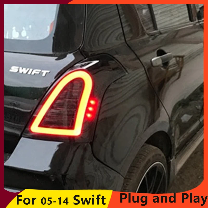 

KOWELL Car Styling for Suzuki Swift Taillights 2005-2014 Swift Rear Light DRL+Turn Signal+Brake+Reverse auto Accessories