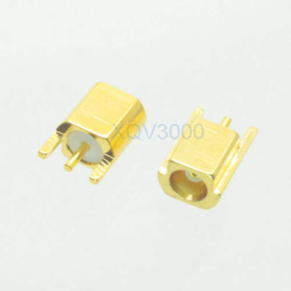 10pcs Connector MCX female jack pin solder PCB edge surface mount
