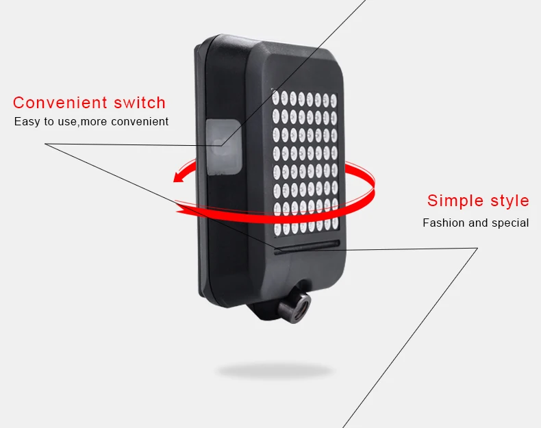 Best INBIKE Bicycle Light Automatic Dirction Indicator Taillight  bisiklet aksesuar USB Charging Mountain Bike Safety Warning Light 6