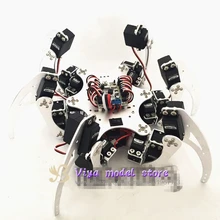 18 DOF алюминиевый Hexapod Паук Робот машина насекомые LD-1501MG/LDX-335MG цифровые сервоприводы 32 каналов управления доска