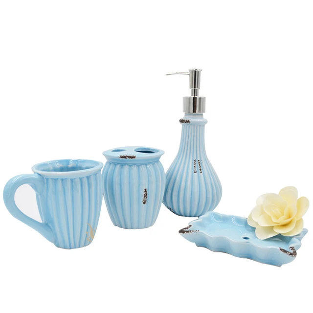 Retro Prachtige Badkamer Accessoires Europese Oceann Stijl Blauw ... Retro Prachtige Badkamer Accessoires Europese Oceann Stijl Blauw ...