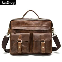 Crazy horse Мужская сумка из натуральной кожи Мужская Ретро-сумка через плечо сумка-мессенджер Мужская винтажная деловая сумка Портфели для ноутбуков
