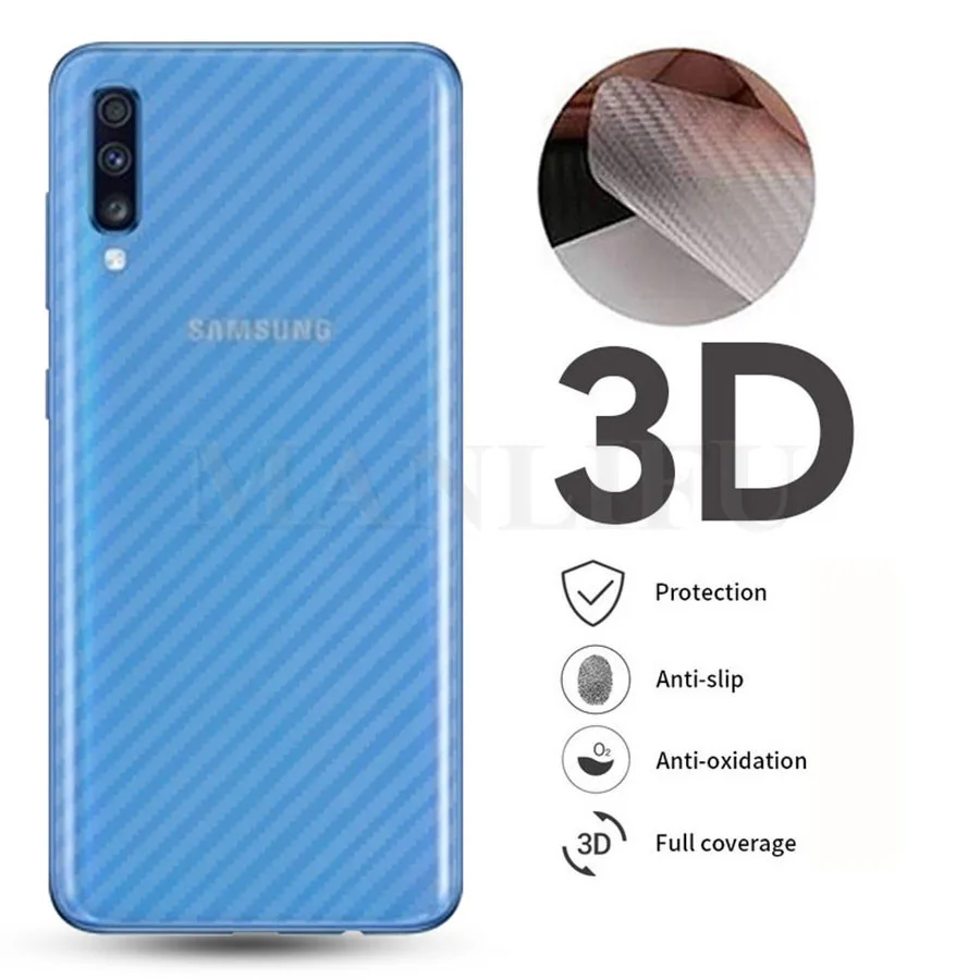 5 шт./лот 3D защитная пленка из углеродного волокна для samsung Galaxy A50 A 50 SM A40 A505FD SM-A305F задняя крышка Защитная пленка для экрана