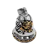 Rose Lady Rider Biker Bell Pendant Stainless Steel Fashion Live To Ride Eagle Christmas Gift For Women 514B (Has steel ball) 4