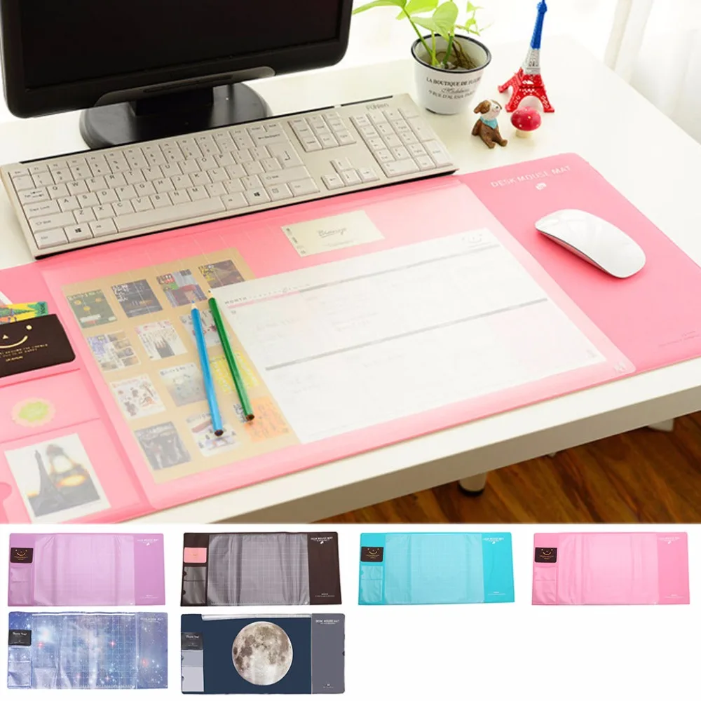 

70x33cm Multi-function PVC Waterproof Anti-Slip Mouse Pad Large Size Desk Computer Laptop Mice Pad Protector Mat 6-Color C26