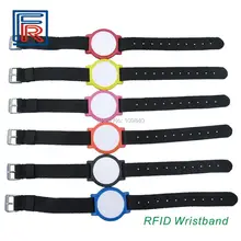 100 шт/лот простой в использовании нейлоновый Браслет Rfid Регулируемый браслет с 125 кГц EM чип цветовые варианты