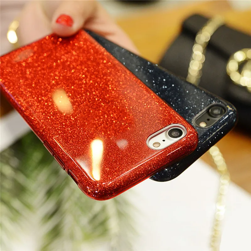 

Glitter Flash powder three in one Case for Huawei P8 LITE 2017 P9 PLUS MATE 9 10 20 PRO HONOR 8 9 V9 V10 Soft Silicon Case