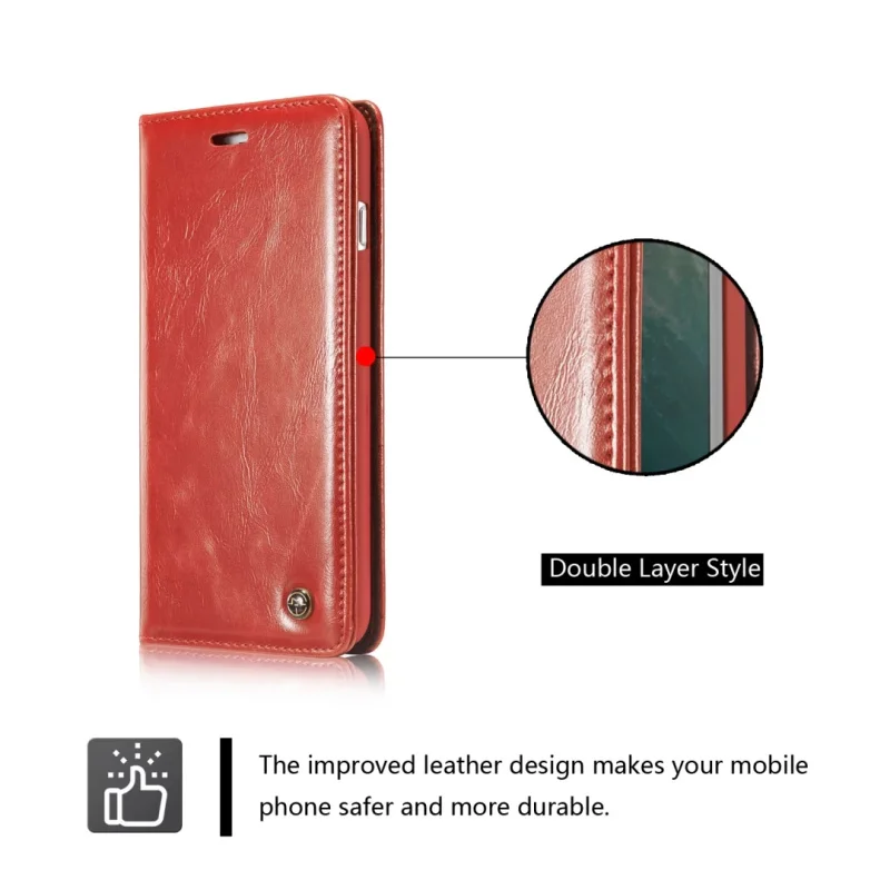 HotOriginal CaseMe003 For iPhone 7 7 Plus Case Retro Crazy Horse Book Style Leather Case With Stand For iPhone 6 6S Plus SE 5S (15)