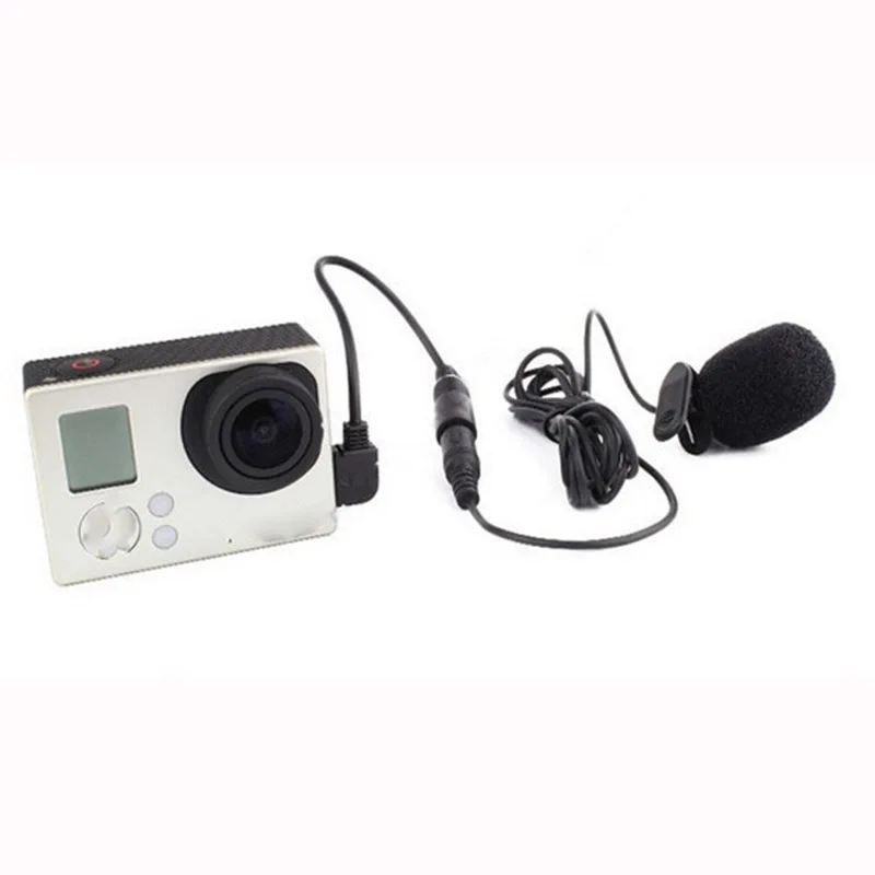 Gopro Hero camera microphone mini USB professional microphone for Go pro hero March 3+4 5 g camera accessories